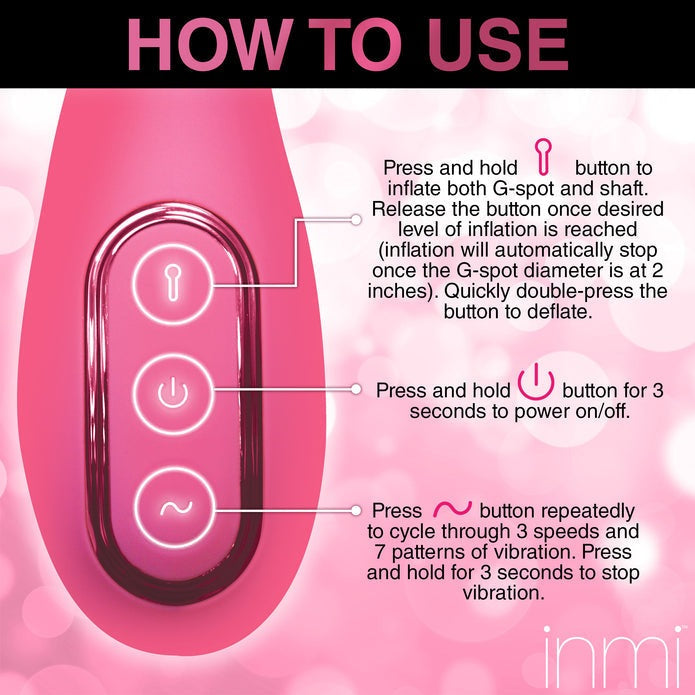 Inmi Extreme-G Inflating G-Spot Silicone Vibrator