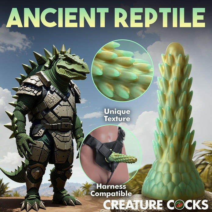 Creature Cocks Stegosaurus Spiky Reptile Silicone Dildo