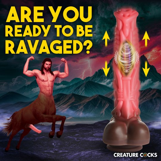 Deluxe Centaur Thrusting & Vibrating Dildo