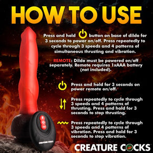 Creature Cocks Ramming Hound Thrusting & Vibrating Dildo