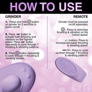 Inmi Thrust 'N' Grind Thrusting & Vibrating Silicone Grinder