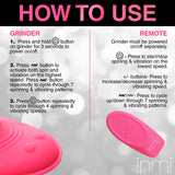 Inmi Spin 'N' Grind Rotating & Vibrating Silicone Grinder