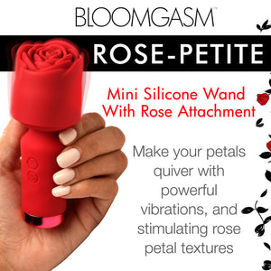 Bloomgasm Pleasure Rose-Petite Mini Silicone Rose Wand