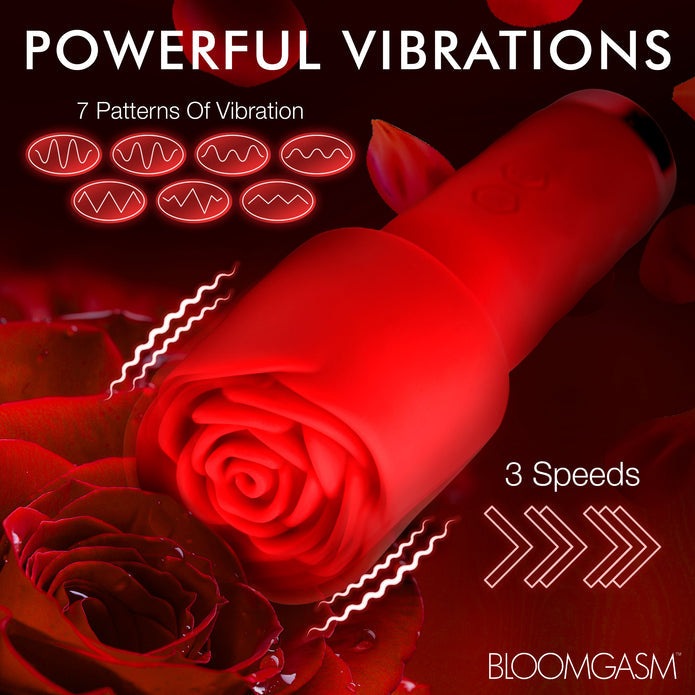 Bloomgasm Pleasure Rose-Petite Mini Silicone Rose Wand