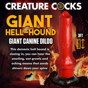 Creature Cocks Giant Hell-Hound Canine Dildo 3Ft.