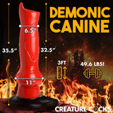 Creature Cocks Giant Hell-Hound Canine Dildo 3Ft.