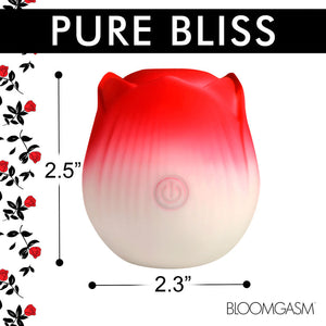 Bloomgasm Pulsing Petals Throbbing Rose Stimulator - Red