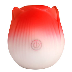 Bloomgasm Pulsing Petals Throbbing Rose Stimulator - Red