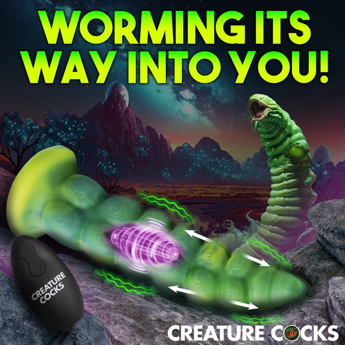 Creature Cocks Squirmer Thrusting & Vibrating Silicone Dildo