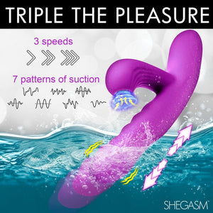 Shegasm Thrust Wave Thrusting & Sucking Rabbit Vibrator