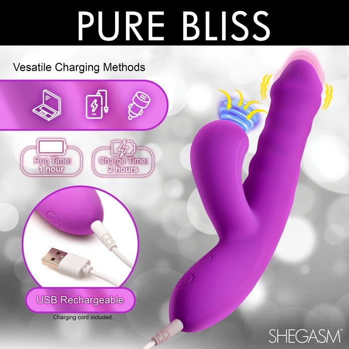 Shegasm Thrust Wave Thrusting & Sucking Rabbit Vibrator