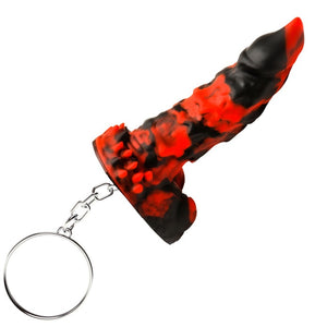 Creature Cocks Fire Demon Keychain