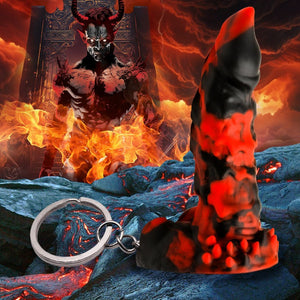 Creature Cocks Fire Demon Keychain