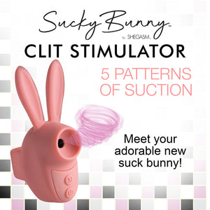 Shegasm Sucky Bunny Clit Stimulator - Pink