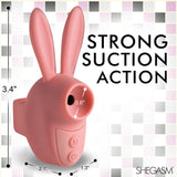 Shegasm Sucky Bunny Clit Stimulator - Pink