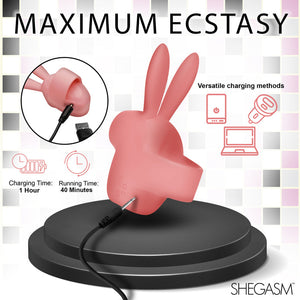 Shegasm Sucky Bunny Clit Stimulator - Pink