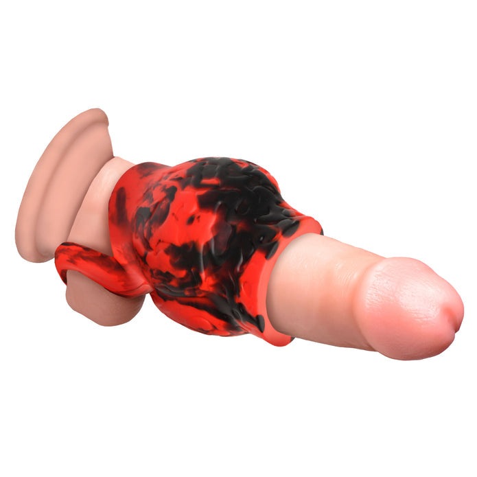 Creature Cocks Hell Hound Silicone Penis Sleeve + Ball Stretcher