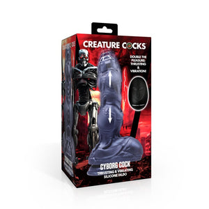 Cyborg Cock Thrusting & Vibrating Silicone Dildo