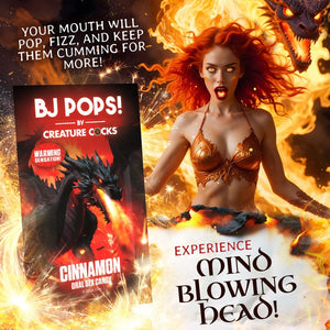 Creature Cocks BJ Pops Sampler Pack Cinnamon/Spearmint 4pcs