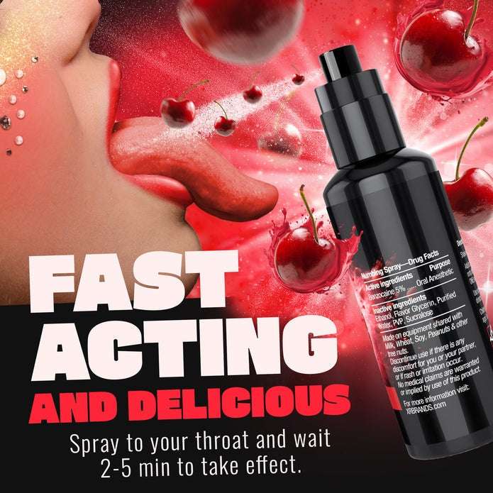 Deep Throat Cherry Numbing Spray 2oz