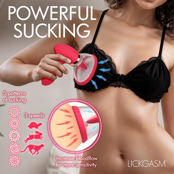 Lickgasm Plump Pleasure Licking & Sucking Clitoral Stimulator