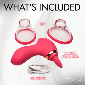 Lickgasm Plump Pleasure Licking & Sucking Clitoral Stimulator