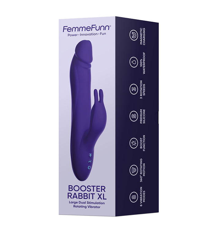 FemmeFunn Booster Rabbit XL- Dark Purple