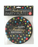 Happy Fucking Birthday Plates