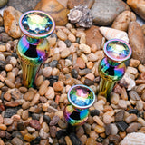 Evolved 3-Piece Rainbow Metal Anal Plug Set