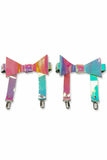 Rainbow Holo Garters set of 2