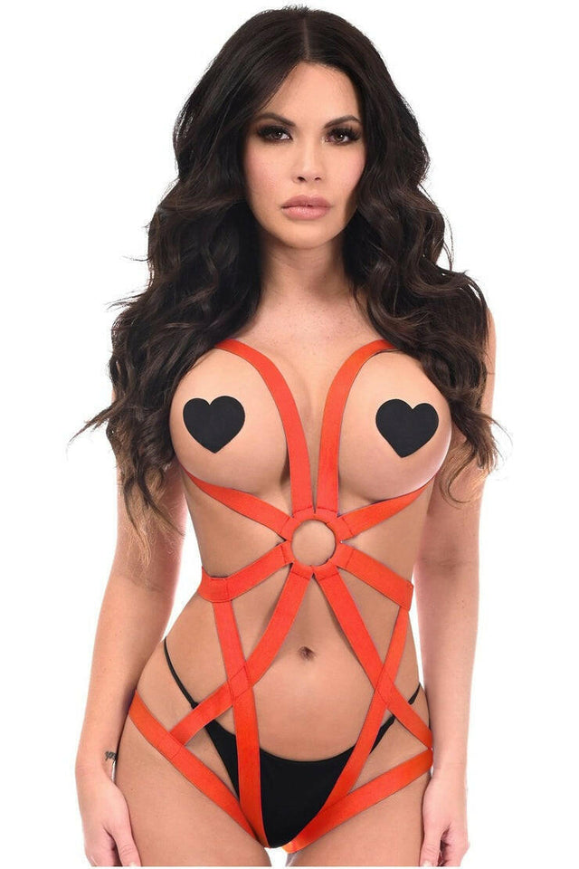 BOXED Stretchy Body Harness Bodysuit