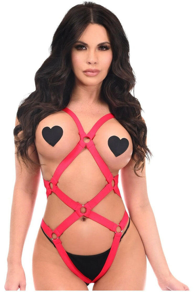 BOXED Stretchy Body Harness Bodysuit