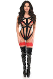 Black Stretchy Body Harness Bodysuit