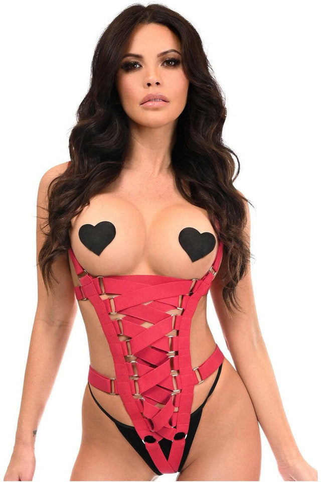 BOXED Stretchy Body Harness Bodysuit