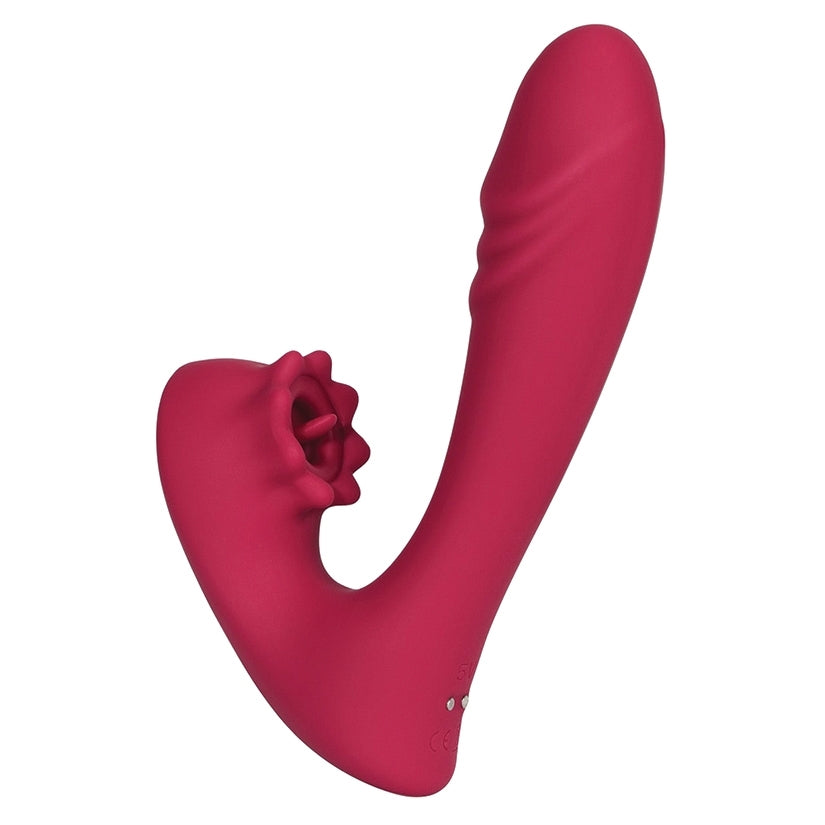 Honey Play Box Lacy G Spot Vibrator With Tongue Licker