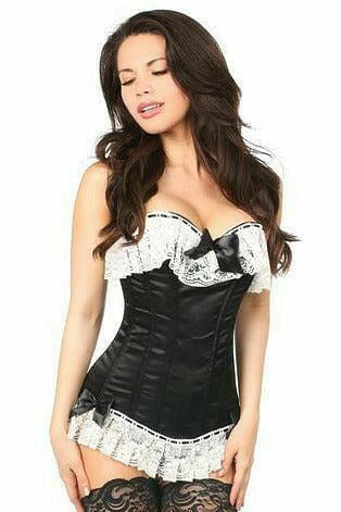 Lavish Black Burlesque Corset w/Lace