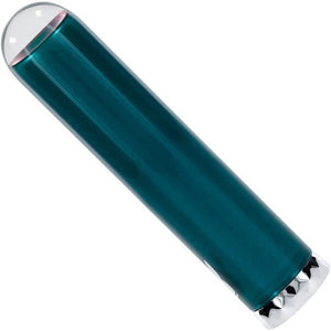 Playboy Emerald Vibrating Glass Mini Vibe- Deep Teal