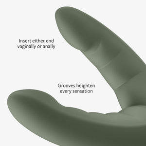 Fun Factory Ryde Dual Stimulation Dildo- Wild Olive