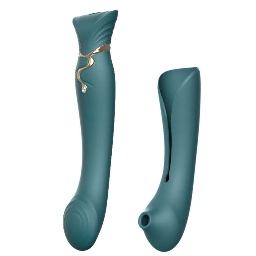 Zalo Queen Set G-Spot Pulse Wave-Jewel Green