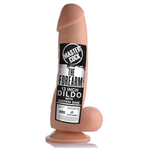 Master Cock The Forearm 13 Inch Dildo with Suction- Light