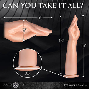 Master Series The Fister Hand and Forearm Dildo - Light