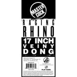 Master Cock Raging Rhino 17 Inch Veiny Dildo - Black