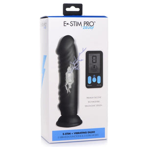 Zeus E-Stim Pro 5X Vibrating Dildo With Remote Control