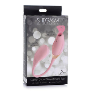 Shegasm 8X Tandem Plus Silicone Suction Clit Stimulator And Egg