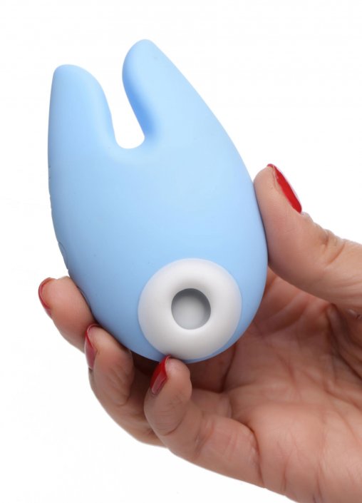 Shegasm Sucky Bunny Silicone Clitoral Stimulator - Blue