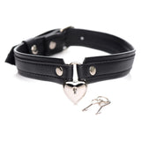 Strict Leather Locking Heart Collar