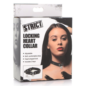 Strict Leather Locking Heart Collar