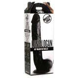 Master Cock Long Logan 10" Dildo with Balls- Black