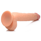 Master Cock Long Logan 10" Dildo with Balls - Light