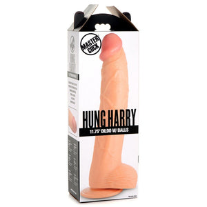 Master Cock Hung Harry 11.75" Dildo with Balls- Light